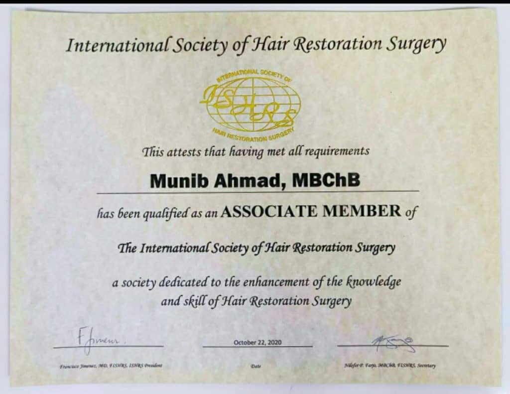 Dr Munib Ahmad ISHRS